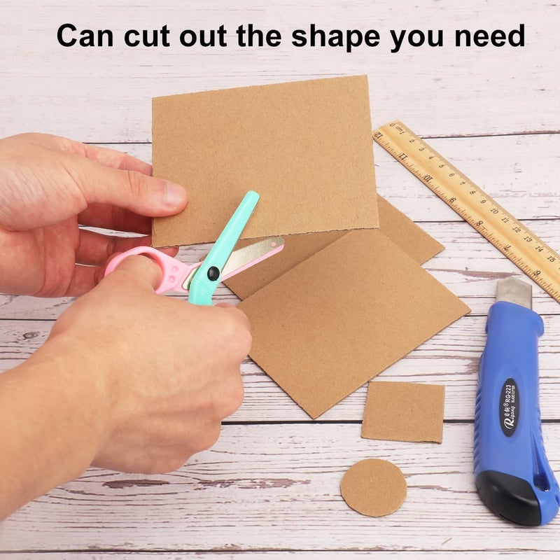 IHDYPPEW 200 Pack 3.5"x 4.5" Corrugated Cardboard Sheets, Flat Cardboard Layer Pads 2 mm Thickness, Flexible Packaging Inserts for Shipping, Mailing, and Crafts, by - Image 5